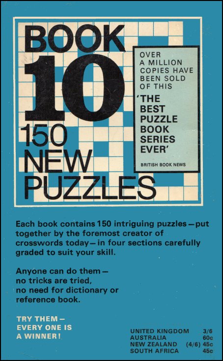 The Tenth PAN Book Of Crosswords
