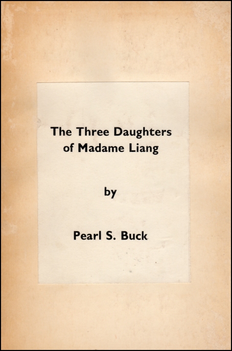 The Three Daughters of Madam Liang