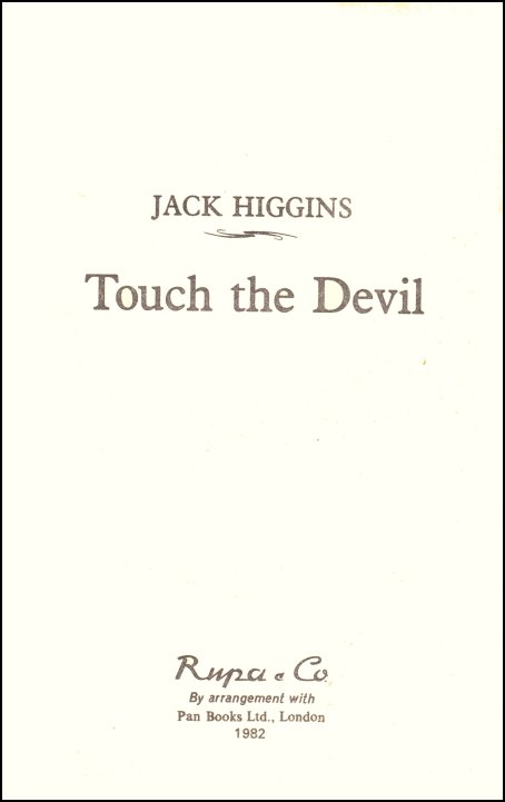 Touch The Devil