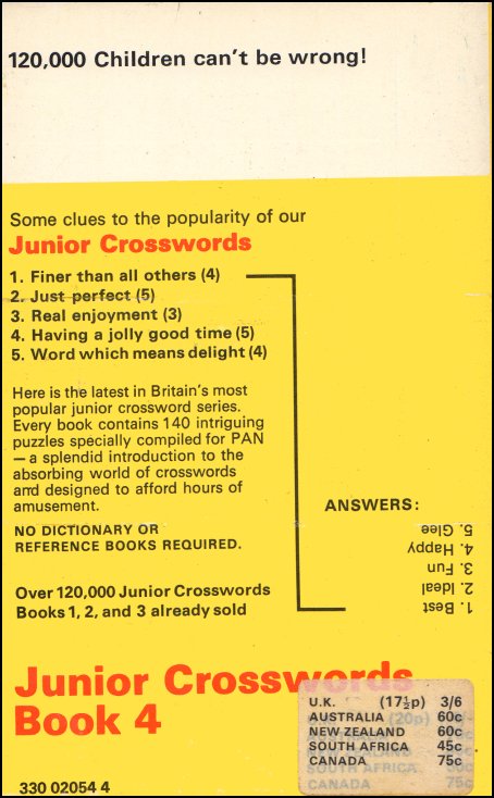 The Pan Book Of Junior Crosswords 4