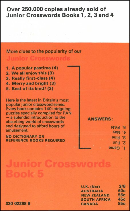The Pan Book Of Junior Crosswords 5