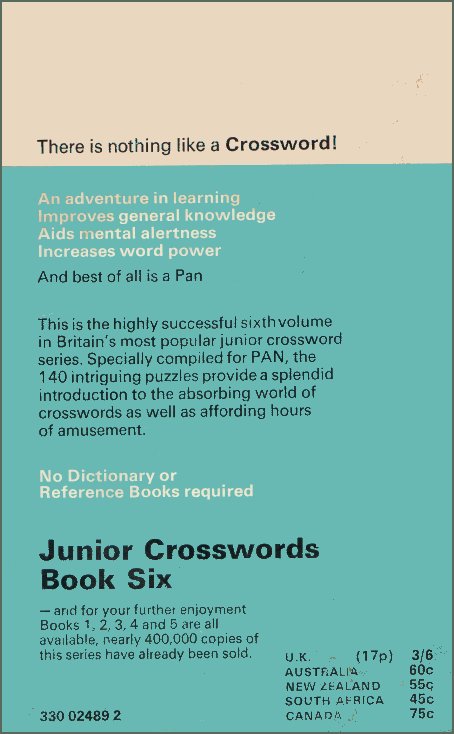 The Pan Book Of Junior Crosswords 6