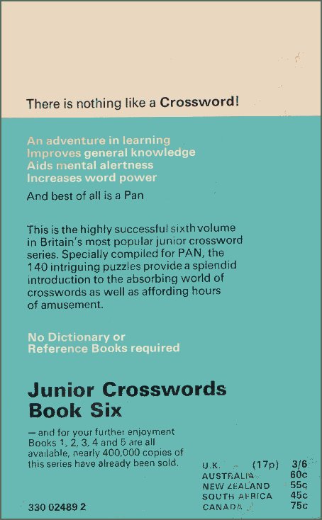 The Pan Book Of Junior Crosswords 6