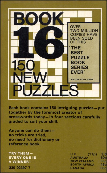 The Pan Book Of Crosswords 16