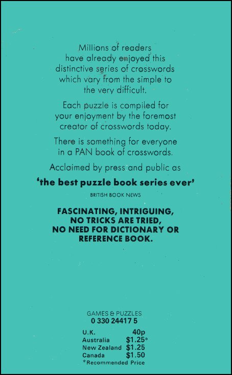 The Pan Book Of Crosswords 27