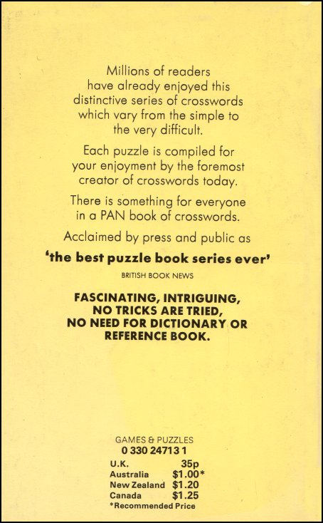 The Pan Book Of Crosswords 29