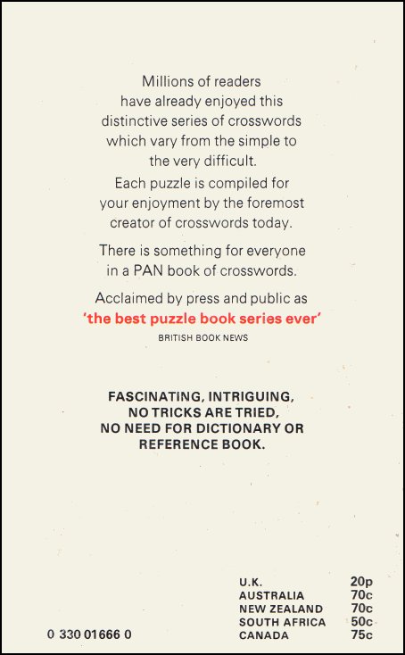 The Pan Book Of Crosswords 7