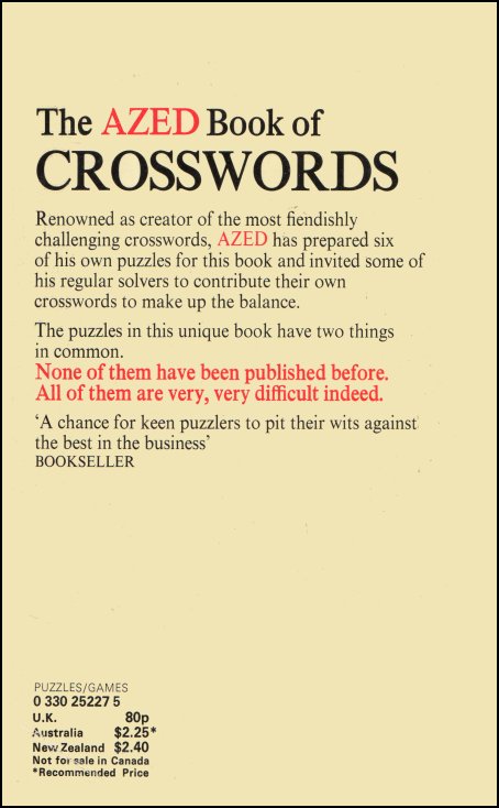 The Azed Book Of Croswords