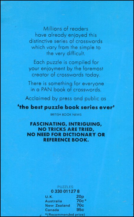 The Pan Book Of Crosswords 1