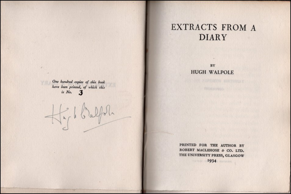 Extracts from a Diary
