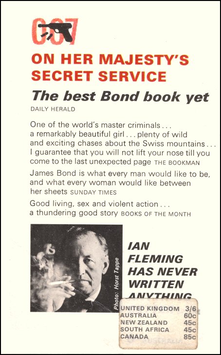 On Her Majesty's Scret Service