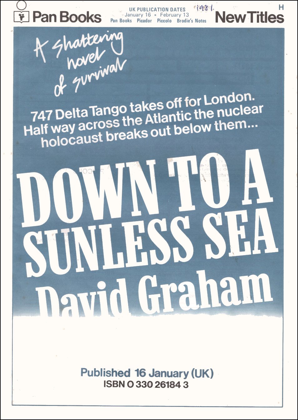Down to a Sunless Sea