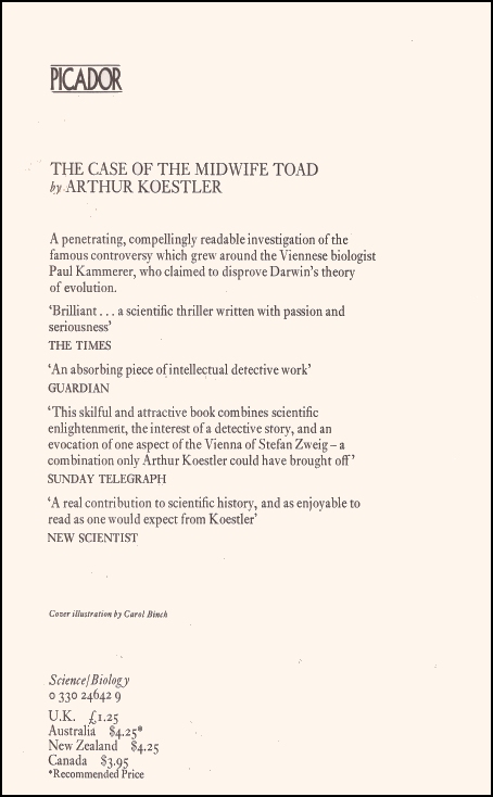 The Case of the Midwife Toad