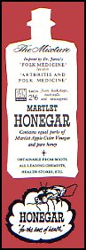 Bookmark advertising Cider Vinegar