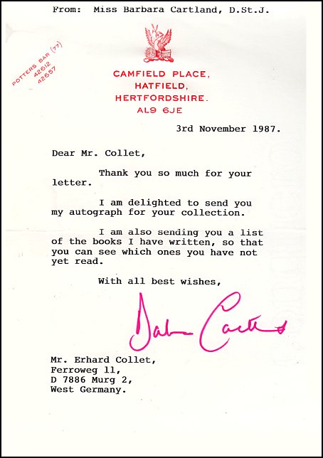 Signed Letter