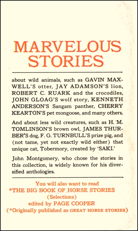 The Pan Book of Animal Stories